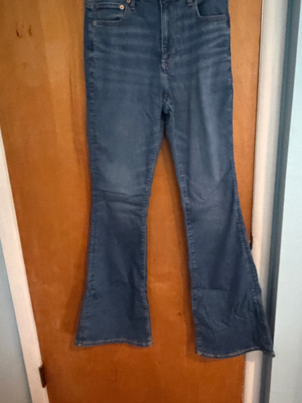 American Eagle Women's Blue Flared Jeans